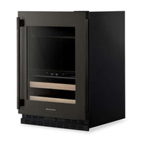 KitchenAid 24" Beverage Centre with Wood-Front Racks – Black Ore - KUBR524SBE | Refroidisseur à boissons KitchenAid de 24 po avec grilles à devant en bois - minerai noir - KUBR524SBE
