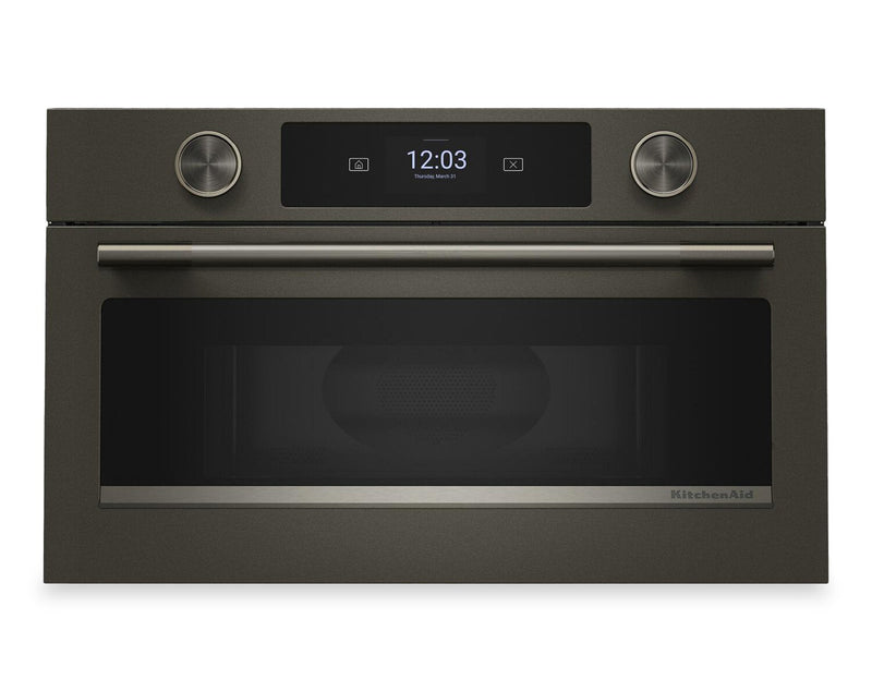 Kitchenaid® 30" Built-In Microwave Oven with Air Fry – Black Ore - KMBS730SBE | Four à micro-ondes encastré KitchenAid de 30 po avec friture à air - minerai noir - KMBS730SBE