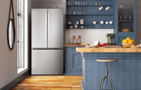 LG 33" 25 Cu. Ft. French-Door Standard-Depth Refrigerator - Stainless Steel - LF25H6200S | Réfrigérateur LG de 25 pi3 et de 33 po de profondeur standard à portes françaises - acier inoxydable - LF25H6200S