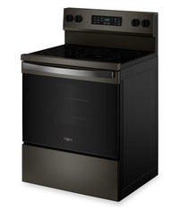 Whirlpool 5.3 Cu. Ft. Electric Range with Air Cooking – Black on Stainless - YWFES5730SV | Cuisinière électrique Whirlpool de 5,3 pi3 avec cuisson à air – noir sur acier inoxydable - YWFES5730SV