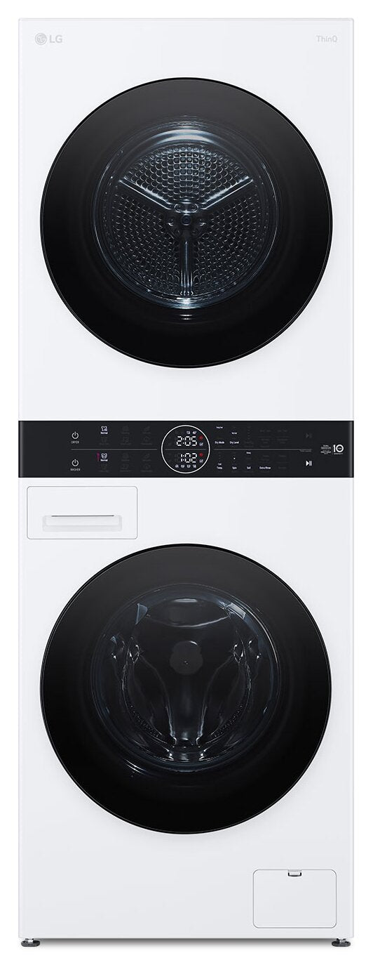 LG WashTower™ with 2.4 Cu. Ft. Washer and 4.2 Cu. Ft. Ventless HeatPump™ Dryer - WKHC152HWA | Tour de lavage WashTower LG avec laveuse 2,4 pi³ et sécheuse avec pompe à chaleur sans ventilation 4,2 pi³ - WKHC152HWA | WKHC152H
