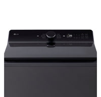 LG 6.1 Cu. Ft. Smart Top-Load High-Efficiency Washer - Black Steel - WT8405CB | Laveuse intelligente haute efficacité LG à chargement par le haut de 6,1 pi³ - acier noir - WT8405CB