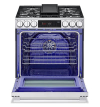 LG 6.3 Cu Ft. Smart Gas Slide-In Range with Air Fry- Fingerprint Resistant Stainless Steel - LSGL6335X | Cuisinière intelligente à gaz encastrée LG de 6,3 pi3 avec friture à air- acier inoxydable résistant aux traces de doigts - LSGL6335X