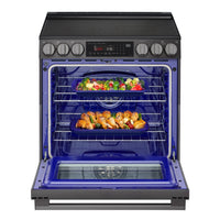 LG 6.3 Cu. Ft. Smart Electric Range with Air Fry – Black Stainless Steel - LSEL6335ZE | Cuisinière intelligente électrique LG de 6,3 pi3 avec friture à air - acier inoxydable noir - LSEL6335ZE