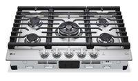 LG 30" Gas Cooktop with UltraHeat™ 22,000 BTU Dual Burner - CBGJ3027S 