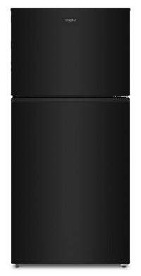 Whirlpool 29.5" 19 Cu. Ft. Top Freezer Refrigerator – Black - WRTX5419SB | Réfrigérateur Whirlpool de 19 pi³ et de 29,5 po à congélateur supérieur - noir - WRTX5419SB