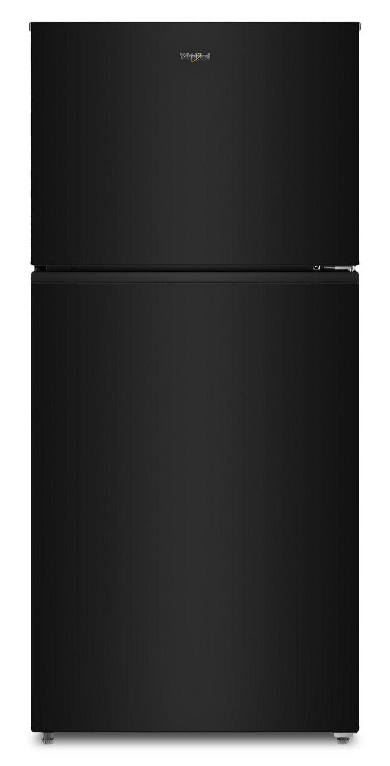 Whirlpool 29.5" 19 Cu. Ft. Top Freezer Refrigerator – Black - WRTX5419SB | Réfrigérateur Whirlpool de 19 pi³ et de 29,5 po à congélateur supérieur - noir - WRTX5419SB