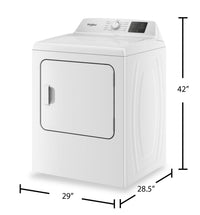 Whirlpool 29" 7.0 Cu. Ft. Electric Dryer with AutoSensing - YWED4105SW  | Sécheuse électrique Whirlpool de 7,0 pi3 et de 29 po avec détection automatique - YWED4105SW