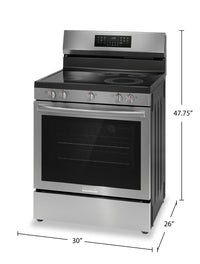 Frigidaire Gallery 5.3 Cu. Ft. Electric Range with Total Convection - GCRE306CBF | Cuisinière électrique Frigidaire Gallery de 5,3 pi3 avec convection totale - GCRE306CBF | GCRE306C