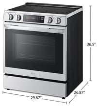 LG 6.3 Cu. Ft. Smart Induction Range with ProBake Convection® and Air Fry - LSIL6334F | Cuisinière intelligente induction LG 6,3 pi3 avec Convection ProBake Convection et friture à air Air Fry - LSIL6334F | LSIL6334