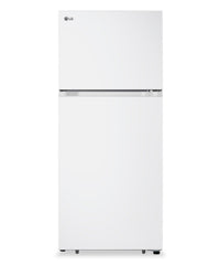 LG 28" 18 Cu. Ft. Garage-Ready Top-Freezer Refrigerator - White - LT18S2100W | Réfrigérateur LG de 18 pi³ et de 28 po à congélateur supérieur qui convient à une installation dans un garage - blanc - LT18S2100W | LT18S21W