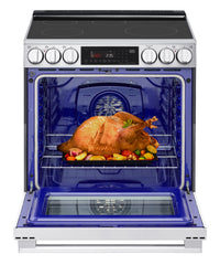 LG 6.3 Cu. Ft. Smart Induction Slide-In Range with Air Fry - LSIL6336XE | Cuisinière induction encastrée intelligente LG de 6,3 pi3 avec friture à air - LSIL6336XE