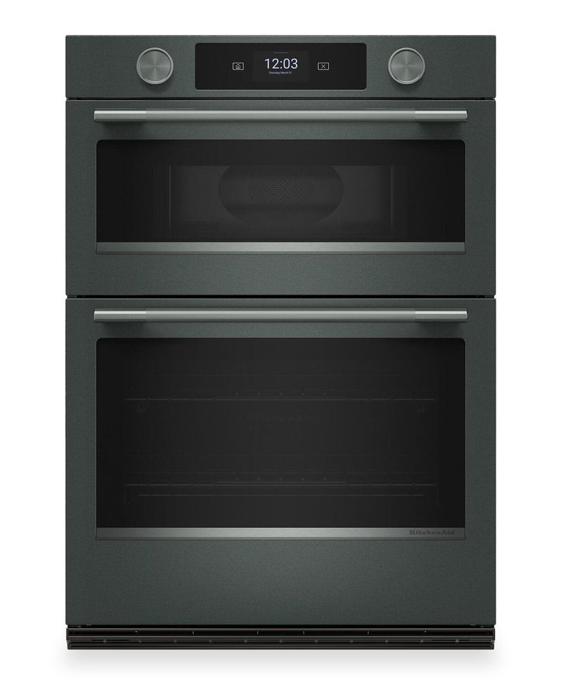 KitchenAid 30“ Smart Electric Combo Wall Oven – Juniper - KOEC730SJP | Four mural combiné intelligent électrique KitchenAid de 30 po - genévrier - KOEC730SJP