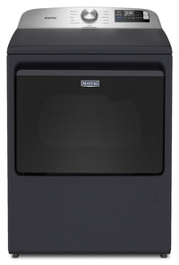 Maytag 6.0 Cu. Ft. Smart Top-Load Washer and 7.4 Cu. Ft. Gas Dryer – Midnight Steel  | Laveuse intelligente à chargement par le haut de 6,0 pi3 et sécheuse à gaz de 7,4 pi3 de Maytag - acier minuit