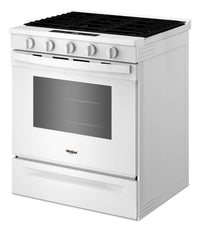 Whirlpool 30" 5 Cu. Ft. Gas Range with Air Cooking - White - WSGS5030SW | Cuisinière à gaz Whirlpool de 5 pi³ et de 30 po avec cuisson à air - blanche - WSGS5030SW