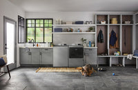 Maytag 6.0 Cu. Ft. Pet Pro Top-Load Washer and 7.4 Cu. Ft. Gas Dryer- Radiant Silver - MATL72GS  | Laveuse à chargement par le haut Animal Pet Pro de 6,0 pi3 et sécheuse à gaz de 7,4 pi3 de Maytag - argenté radieux - MATL72GS