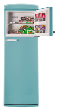 Unique Classic Retro 24" 11 Cu Ft. Top Freezer Refrigerator – Ocean Mist Turquoise - UNQ-310L T TM | Réfrigérateur Classic Rétro d’Unique de 24 po et de 11 pi3 à congélateur supérieur - turquoise brume marine - UNQ-310L T TM