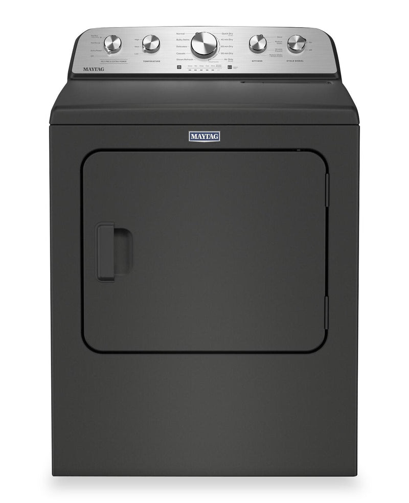 Maytag 7.0 Cu Ft. Gas Dryer with Pet Pro Option – Volcano Black - MGD5605RU  | Sécheuse à gaz Maytag de 7,0 pi3 avec option Animal Pet Pro - noir volcan - MGD5605RU