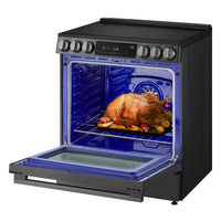 LG 6.3 Cu. Ft. Smart Electric Range with Air Fry – Black Stainless Steel - LSEL6335ZE | Cuisinière intelligente électrique LG de 6,3 pi3 avec friture à air - acier inoxydable noir - LSEL6335ZE