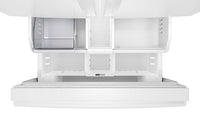 Whirlpool 36" 30 Cu. Ft. French-Door Refrigerator with Dual Ice Makers - White - WRFF3736SW | Réfrigérateur Whirlpool de 36 po et de 30 pi3 à portes françaises avec machine à glaçons double - blanc- WRFF3736SW | WRFF373W