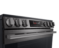 LG 6.3 Cu. Ft. Smart Electric Range with Air Fry – Black Stainless Steel - LSEL6333ZE  | Cuisinière intelligente électrique LG de 6,3 pi3 avec friture à air - acier inoxydable noir - LSEL6333ZE