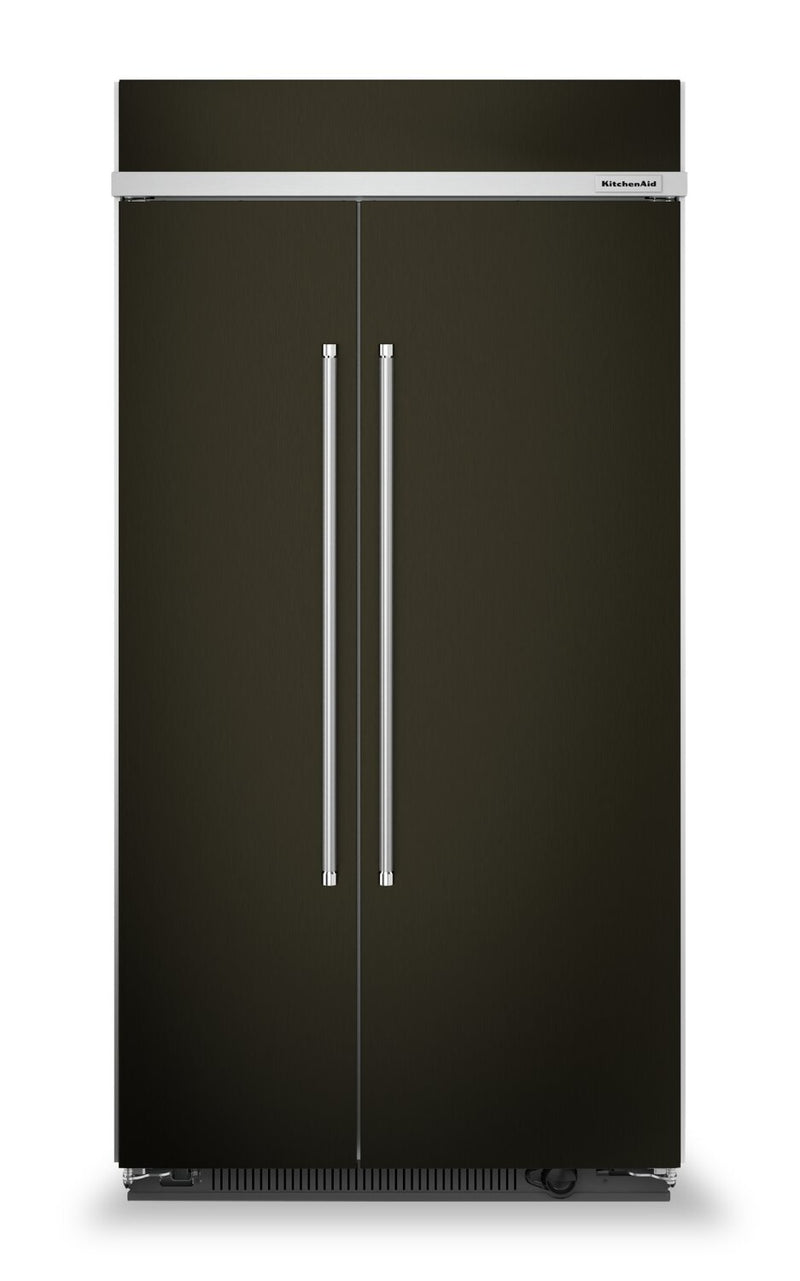 KitchenAid 25.5 Cu. Ft. Built-In Side-by-Side Refrigerator - KBSN702MBS | Réfrigérateur encastré KitchenAid de 25,5 pi³ à compartiments juxtaposés - KBSN702MBS | KBSN72BS