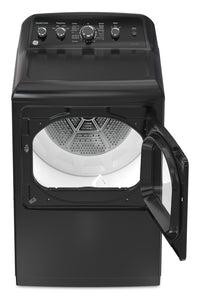 GE 4.9 Cu. Ft. Top Load Washer and 7.2 Cu. Ft. Electric Dryer – Diamond Grey | Laveuse à chargement par le haut de 4,9 pi3 et sécheuse électrique de 7,2 pi3 de GE - Gris diamant