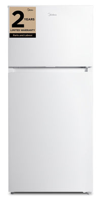 Midea 27.5” 16 Cu. Ft. Top Mount Freezer Refrigerator – White - MRT16D2BWW | Réfrigérateur Midea de 16 pi³ et de 27,5 po à congélateur supérieur - blanc - MRT16D2BWW | MRT16D2W