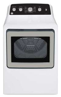 GE 4.9 Cu. Ft. Top Load Washer and 7.2 Cu. Ft. Electric Dryer with SaniFresh | Laveuse à chargement par le haut de 4,9 pi3 et sécheuse électrique de 7,2 pi3 de GE avec cycle SaniFresh
