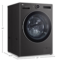 LG 5.7 Cu. Ft. Ventless WashCombo™ All-in-One Washer/Dryer - WM6998HBA  | Ensemble laveuse et sécheuse tout-en-un WashCombo LG 5,7 pi³ sans conduit de ventilation - WM6998HBA  | WM6998HB