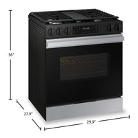 Samsung Bespoke 3 Series 6 Cu. Ft. Smart Gas Range with Air Fry - NSG6DG8300SRAA | Cuisinière intelligente à gaz Bespoke Samsung de série 3 de 6 pi³ avec friture à air Air Fry - NSG6DG8300SRAA | NSG6D83S