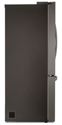 LG 36" 27 Cu. Ft. Counter-Depth French Door Refrigerator - PrintProof™ Black Stainless Steel - LRFLC2706D | Réfrigérateur LG de 36 po et de 27 pi3 de profondeur comptoir à portes françaises - acier inoxydable noir PrintProofMC - LRFLC2706D