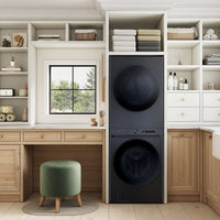 Samsung Bespoke 100 Series AI Laundry Hub™ with Washer and Dryer - WH46DBH100EVAC  | Tour de lavage Laundry HubMC IA Bespoke de Samsung avec laveuse et sécheuse - WH46DBH100EVAC  | WH46DBH1