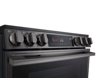 LG 6.3 Cu. Ft. Smart Electric Range with Air Fry – Black Stainless Steel - LSEL6335ZE | Cuisinière intelligente électrique LG de 6,3 pi3 avec friture à air - acier inoxydable noir - LSEL6335ZE