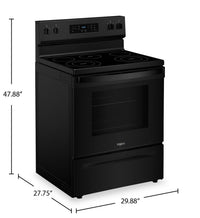 Whirlpool 30" 5.3 Cu. Ft. Electric Range with 5 Elements - Black - YWFES3330RB | Cuisinière électrique Whirlpool de 5,3 pi3 et de 30 po avec 5 éléments - noire - YWFES3330RB