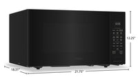 Whirlpool 1.6 Cu. Ft. Sensor Cooking Countertop Microwave - YWMCS7022PB | Four à micro-ondes de comptoir Whirlpool de 1,6 pi³ avec cuisson par capteur - YWMCS7022PB | YWMCS70B