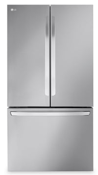 LG 32 Cu. Ft. Smart Standard-Depth MAX™ French-Door Refrigerator - LRFLS3206S | Réfrigérateur intelligent LG de 32 pi³ à portes françaises de profondeur standard MAXMC - LRFLS3206S | LRFLS32S