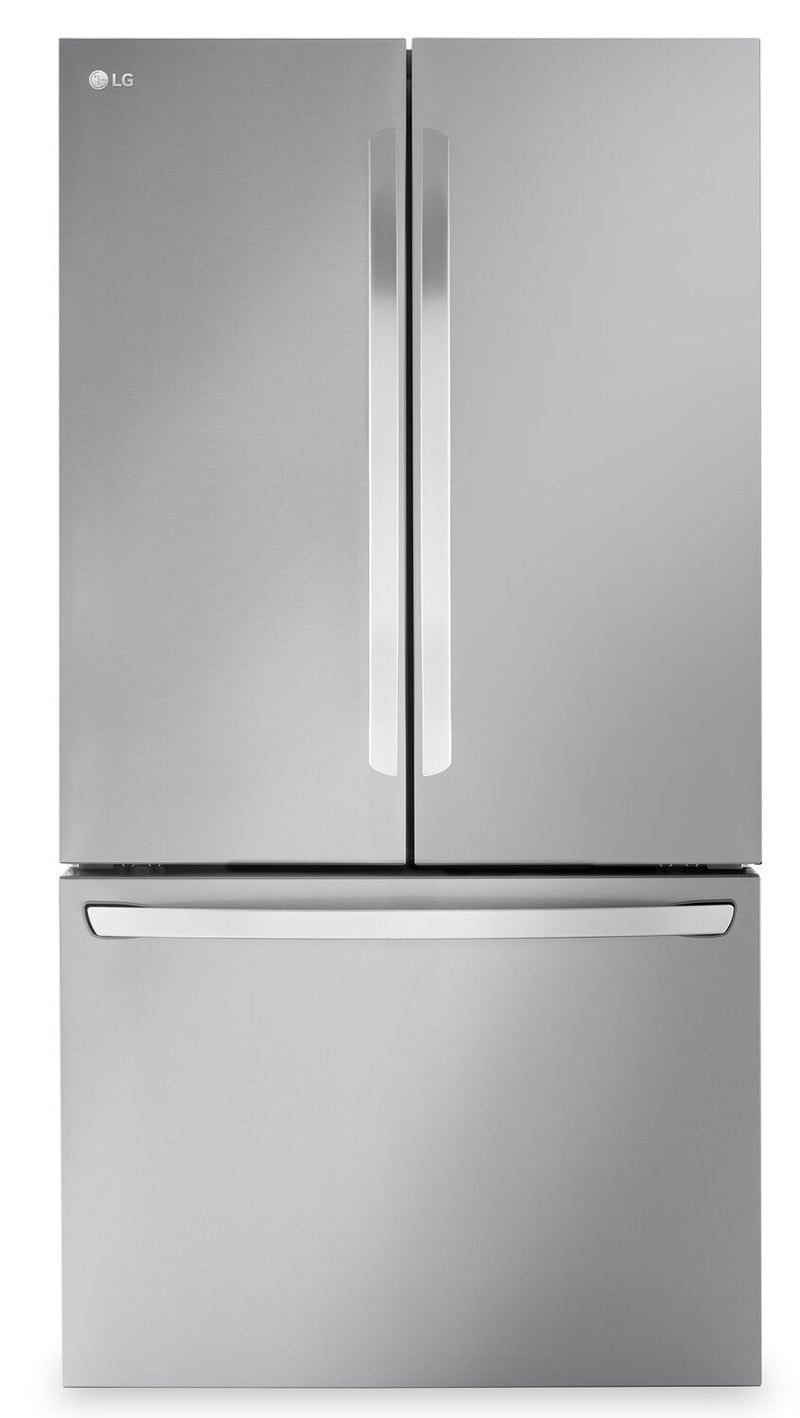LG 32 Cu. Ft. Smart Standard-Depth MAX™ French-Door Refrigerator - LRFLS3206S | Réfrigérateur intelligent LG de 32 pi³ à portes françaises de profondeur standard MAXMC - LRFLS3206S | LRFLS32S