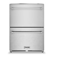 Thor Kitchen 3.36 Cu. Ft. Indoor/Outdoor Freezer Drawer - TRZ24U | Congélateur à tiroirs Thor Kitchen de 3,36 pi3 pour l’intérieur et l’extérieur - TRZ24U | TRZ24USS