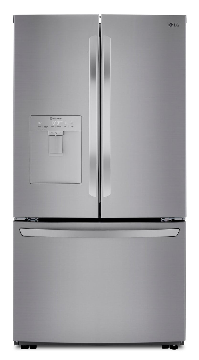 LG 29 Cu. Ft. French-Door Refrigerator with Water Dispenser - LRFWS2906V | Réfrigérateur LG de 29 pi³ à portes françaises avec distributeur d'eau - LRFWS2906V | LRFWS29V