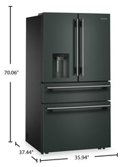 Kitchenaid 29 Cu. Ft. French Door Refrigerator – Juniper - KRMF436SJP | Réfrigérateur KitchenAid de 29 pi3 à portes françaises - genièvre - KRMF436SJP