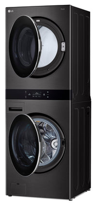 LG WashTower™ with 5 Cu. Ft. Washer and 7.4 Cu. Ft. Electric Dryer - WKEX300HBA  | Tour de lavage WashTowerMC de LG avec laveuse 5 pi³ et sécheuse électrique 7,4 pi³ - WKEX300HBA | WKEX300H
