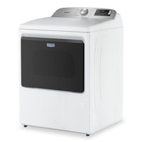 Maytag 6.0 Cu. Ft. Smart Top-Load Washer and 7.4 Cu. Ft. Electric Dryer – White  | Laveuse intelligente à chargement par le haut de 6,0 pi³ et sécheuse électrique de 7,4 pi³ de Maytag - blanches
