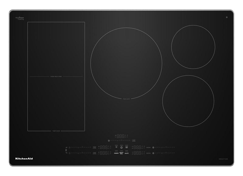 KitchenAid 30" 5-Element Induction Cooktop - Stainless Steel - KCIT730SSS | Surface de cuisson à induction KitchenAid de 30 po à 5 éléments - acier inoxydable - KCIT730SSS