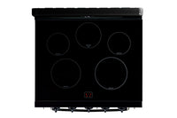 Classic Retro by Unique 30" 3.9 Cu. Ft. Induction Range - Midnight Black - UNQ-30CR IC B | Cuisnière à induction Classic Rétro par Unique de 30 po et de 3,9 pi3 - noir minuit - UNQ-30CR IC B | UNQ30ICB