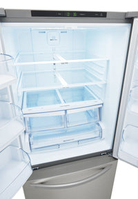 LG 30" 21.8 Cu. Ft. French Door Standard-Depth Refrigerator - Stainless Steel - LFCS22520S  | Réfrigérateur LG de 21,8 pi3 et de 30 po de profondeur standard à portes françaises - acier inoxydable - LFCS22520S
