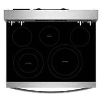 Whirlpool 5.3 Cu. Ft. Electric Range with Air Cooking – Fingerprint Resistant Stainless Steel - YWFES5730SZ   | Cuisinière électrique Whirlpool de 5,3 pi3 avec cuisson à air – acier inoxydable résistant aux traces de doigts - YWFES5730SZ