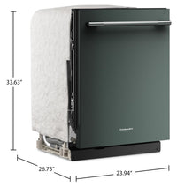 KitchenAid 24" 44 dBA Dishwasher with 360° Max Jets™ Third Rack – Juniper - KDTS624SJP | Lave-vaisselle KitchenAid de 24 po et de 44 dBA avec troisième panier 360° Max JetsMC - genièvre - KDTS624SJP