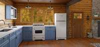 Off-Grid Classic Retro by Unique 30" 3.9 Cu. Ft. Propane Gas Range - Marshmallow White - UGP-30CR OF2 W | Cuisinière à gaz propane Classic Rétro hors réseau par Unique de 30 po et de 3,9 pi3 - blanc guimauve - UGP-30CR OF2 W | 30CROF2W