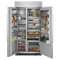 KitchenAid 25.5 Cu. Ft. Built-In Side-by-Side Refrigerator - KBSN702MPS | Réfrigérateur encastré KitchenAid de 25,5 pi³ à compartiments juxtaposés - KBSN702MPS | KBSN72PS